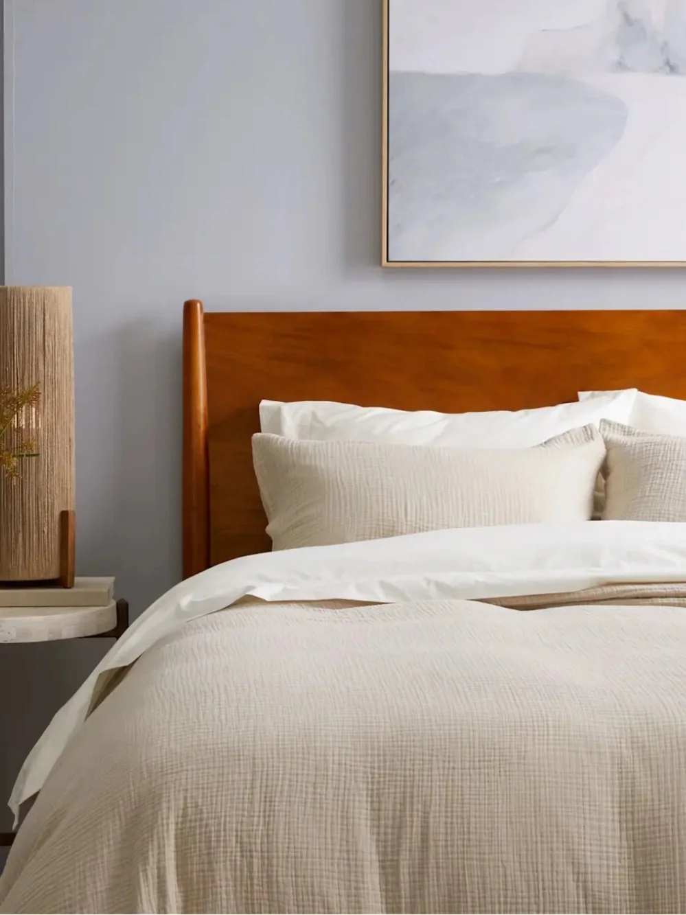 Quince Organic Cotton Gauze Duvet Cover Set